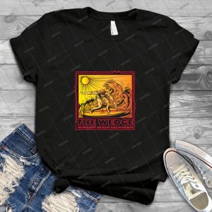 The Wedge Newport Beach California 13 - Vintage Men's Shirt Tshirt For Women Classic Handmade Shirt Retro Graphic Tee