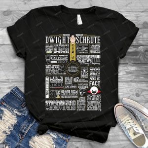 The Wise Words Of Dwight Schrute - Dark Tee - 93 - Best Unisex Trending Handmade T-shirt Gift Idea For Men T-shirt For Woman