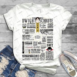 The Wise Words Of Dwight Schrute - Light Tee - - Best Unisex Trending Handmade T-shirt Gift Idea For Men T-shirt For Woman