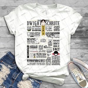 The Wise Words Of Dwight Schrute - Light Tee - 3 - Trending Shirt For Women Vintage Retro Tee For Men Kid's T-Shirt Handmade Shirt