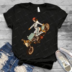 The Worst Bike- Women Who Ride 52 - Vintage Men's Shirt Tshirt For Women Classic Handmade Shirt Retro Graphic Tee
