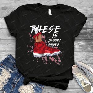These Is Bloody Shoes - Red - - Best Unisex Trending Handmade T-shirt Gift Idea For Men T-shirt For Woman