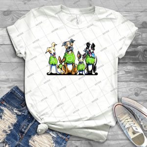 Think Adoption - Green Tee Shelter Dogs - Best Unisex Trending Handmade T-shirt Gift Idea For Men T-shirt For Woman