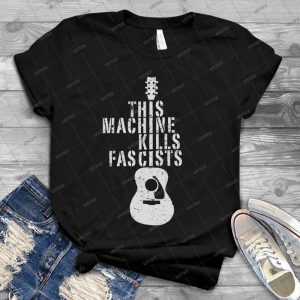 This Machine Kills Fascists - Vintage Men's Shirt Tshirt For Women Classic Handmade Shirt Retro Graphic Tee
