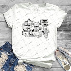 This Town 80 - Vintage Men's Shirt Tshirt For Women Classic Handmade Shirt Retro Graphic Tee