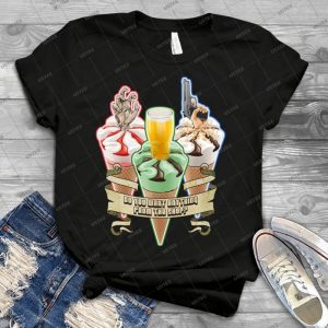 Three Flavours Cornetto Trilogy With Banner 21 - Best Unisex Trending Handmade T-shirt Gift Idea For Men T-shirt For Woman