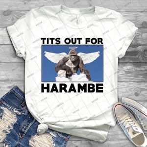 Tits Out For Harambe - Best Unisex Trending Handmade T-shirt Gift Idea For Men T-shirt For Woman