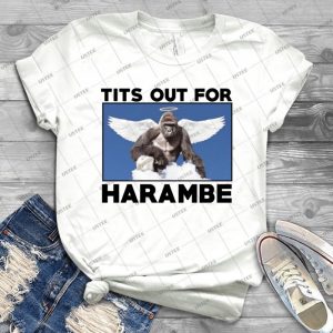 Tits Out For Harambe - Gift Idea Shirt For Men Tee For Women Classic Retro Vintage Graphic T-Shirt