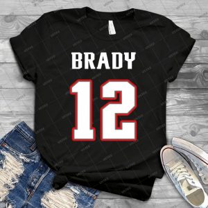 Tom Brady #12_Home - Gift Idea Shirt For Men Tee For Women Classic Retro Vintage Graphic T-Shirt