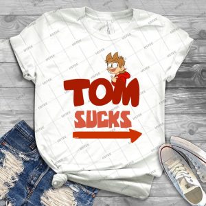 Tom Sucks - Matching T-Shirt- 1 Of 2 - - Gift Idea Shirt For Men Tee For Women Classic Retro Vintage Graphic T-Shirt
