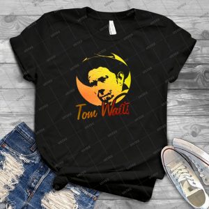 Tom Waits  5 - Vintage Men's Shirt Tshirt For Women Classic Handmade Shirt Retro Graphic Tee