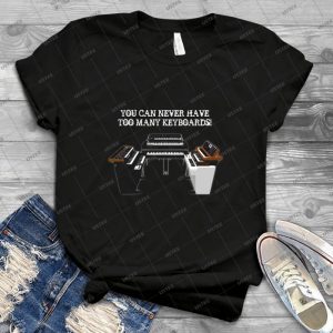 Too Many Keyboards  59 - Vintage Men's Shirt Tshirt For Women Classic Handmade Shirt Retro Graphic Tee