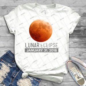 Total Lunar Eclipse 2018 Shirt 31st January Celebration Tee - Best Unisex Trending Handmade T-shirt Gift Idea For Men T-shirt For Woman