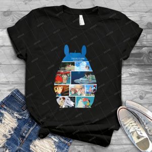 Totoro-Hayao Miyazaki Films 33 - Vintage Men's Shirt Tshirt For Women Classic Handmade Shirt Retro Graphic Tee