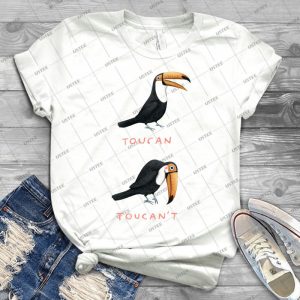 Toucan Toucan T 4 - Vintage Men's Shirt Tshirt For Women Classic Handmade Shirt Retro Graphic Tee