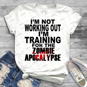 Training For The Zombie Apocalypse - Dark Text - - Best Unisex Trending Handmade T-shirt Gift Idea For Men T-shirt For Woman
