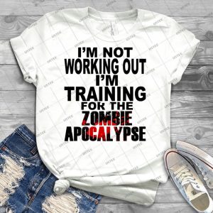 Training For The Zombie Apocalypse - Dark Text - 70 - Trending Shirt For Women Vintage Retro Tee For Men Kid's T-Shirt Handmade Shirt