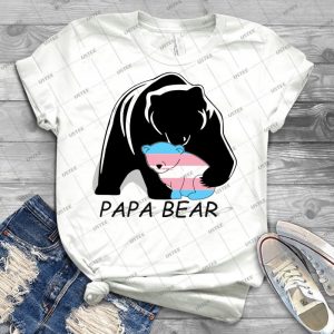 Transgender Pride Papa Bear - Best Unisex Trending Handmade T-shirt Gift Idea For Men T-shirt For Woman