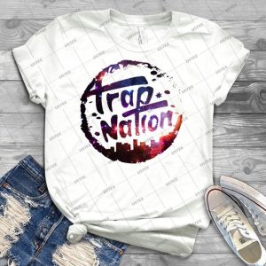 Trap Nation Galaxy - Vintage Men's Shirt Tshirt For Women Classic Handmade Shirt Retro Graphic Tee