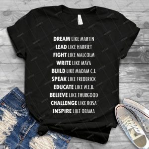 Traum Wie Martin Inspire Wie Obama - Vintage Men's Shirt Tshirt For Women Classic Handmade Shirt Retro Graphic Tee