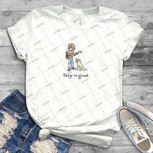 Trey Is Good- - Vintage Men's Shirt Tshirt For Women Classic Handmade Shirt Retro Graphic Tee