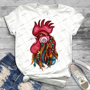 Tribal Rooster Design - Best Unisex Trending Handmade T-shirt Gift Idea For Men T-shirt For Woman