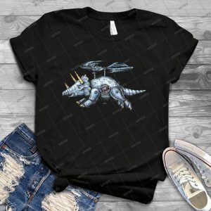 Tricerabot 15 - Vintage Men's Shirt Tshirt For Women Classic Handmade Shirt Retro Graphic Tee