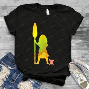 Tropical Princess With Pig Inspired Silhouette - Best Unisex Trending Handmade T-shirt Gift Idea For Men T-shirt For Woman