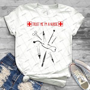 Trust Me I M A Nurse - Gift Idea Shirt For Men Tee For Women Classic Retro Vintage Graphic T-Shirt