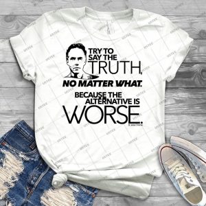 Try To Say The Truth - 1 - - Vintage Men's Shirt Tshirt For Women Classic Handmade Shirt Retro Graphic Tee