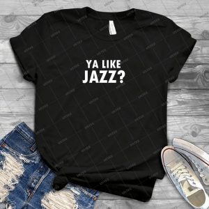 Tu Aimes Le Jazz 49 - Vintage Men's Shirt Tshirt For Women Classic Handmade Shirt Retro Graphic Tee
