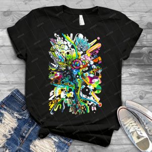 Tubes Of Wonder - Abstract Watercolor + Pen Illustration 81 - Best Unisex Trending Handmade T-shirt Gift Idea For Men T-shirt For Woman