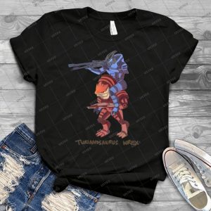 Turianosaurus Wrex 72 - Vintage Men's Shirt Tshirt For Women Classic Handmade Shirt Retro Graphic Tee