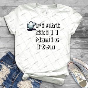 Turn-Based Battle Menu 4 - Trending Shirt For Women Vintage Retro Tee For Men Kid's T-Shirt Handmade Shirt