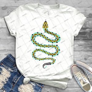 Turquoise Serpent 82 - Trending Shirt For Women Vintage Retro Tee For Men Kid's T-Shirt Handmade Shirt