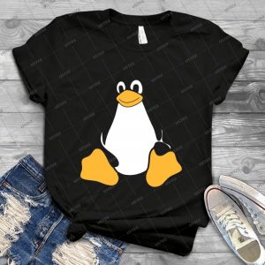 Tux Linux 84 - Vintage Men's Shirt Tshirt For Women Classic Handmade Shirt Retro Graphic Tee