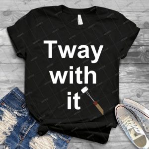 Tway With It - Vintage Men's Shirt Tshirt For Women Classic Handmade Shirt Retro Graphic Tee