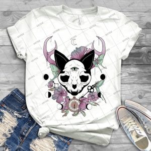 Twilight -- Skull Cat - Best Unisex Trending Handmade T-shirt Gift Idea For Men T-shirt For Woman