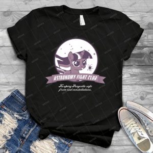 Twilight Sparkle S Astronomy Fight Club 64 - Vintage Men's Shirt Tshirt For Women Classic Handmade Shirt Retro Graphic Tee