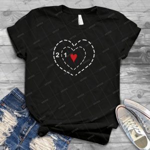Two Sizes Too Small - Vintage Men's Shirt Tshirt For Women Classic Handmade Shirt Retro Graphic Tee