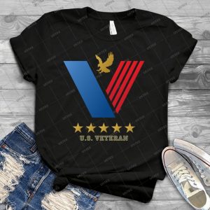 U-S- Veteran----Thank You For Your Service - Vintage Men's Shirt Tshirt For Women Classic Handmade Shirt Retro Graphic Tee