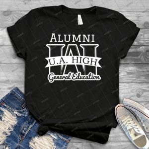 Ua High General Education Alumni-White - Best Unisex Trending Handmade T-shirt Gift Idea For Men T-shirt For Woman