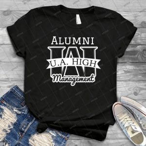 Ua High Management Alumni-White - Gift Idea Shirt For Men Tee For Women Classic Retro Vintage Graphic T-Shirt