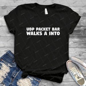 Udp Packet Walks Into A Bar - Gift Idea Shirt For Men Tee For Women Classic Retro Vintage Graphic T-Shirt
