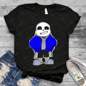 Undertale- Sans The Skeleton - Gift Idea Shirt For Men Tee For Women Classic Retro Vintage Graphic T-Shirt
