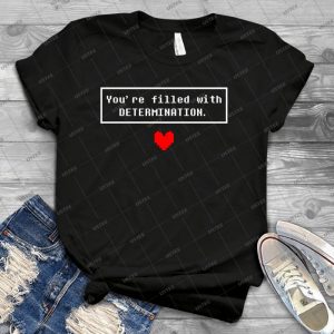 Undertale-Determination - Best Unisex Trending Handmade T-shirt Gift Idea For Men T-shirt For Woman