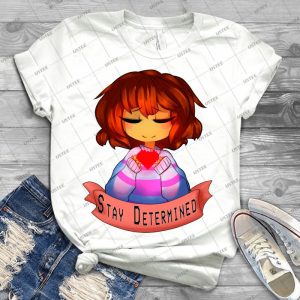 Undertale-Stay Determined - Best Unisex Trending Handmade T-shirt Gift Idea For Men T-shirt For Woman