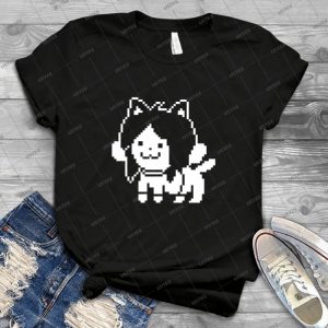 Undertale-Temmie - Vintage Men's Shirt Tshirt For Women Classic Handmade Shirt Retro Graphic Tee