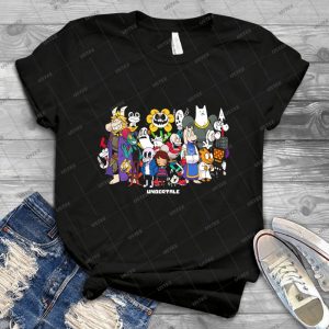 Undertale - All Characters 81 - Gift Idea Shirt For Men Tee For Women Classic Retro Vintage Graphic T-Shirt
