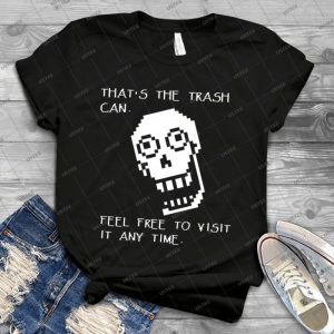 Undertale - Papyrus Shirt - Cubo De Basura 9 - Vintage Men's Shirt Tshirt For Women Classic Handmade Shirt Retro Graphic Tee